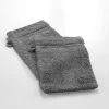 2 gants de toilette 15 x 21 cm eponge unie tendresse Anthracite