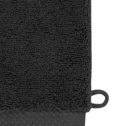 3 gants de toilette Zéro Twist 560 g/m² Noir 16x22 cm SENSOFT