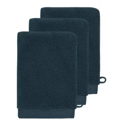 3 gants de toilette Zéro Twist 560 g/m² Denim 16x22 cm SENSOFT