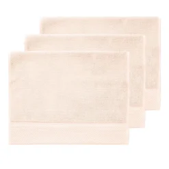 3 grandes serviettes invité Zéro Twist 560 g/m² Poudre 40x60 cm SENSOFT