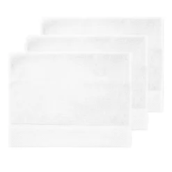 3 grandes serviettes invité Zéro Twist 560 g/m² Blanc 40x60 cm SENSOFT