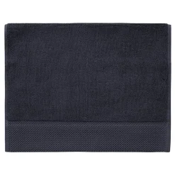 3 grandes serviettes invité Zéro Twist 560 g/m² Bleu Nuit 40x60 cm SENSOFT