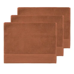 3 grandes serviettes invité Zéro Twist 560 g/m² Auburn 40x60 cm SENSOFT