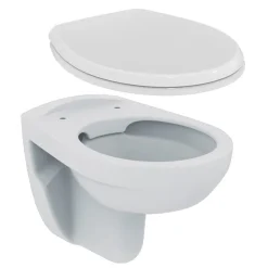 / Ideal Standard Pack WC suspendu sans bride + abattant Eurovit (PorcherRimless)