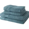 2 Serviettes de bain TODAY 50x90 + 2 Draps de bain 70x130 cm 100% Coton - Paon