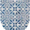 Abattant Double OLFA Déclipsable Motif "Azulejos " (47x36.5 cm - Bleu brillant)
