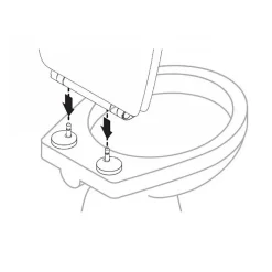 Abattant easy clip à descente assistée au look nageuse (38x49.5 cm - Bleu ciel)