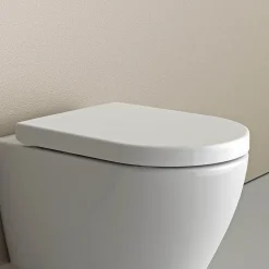 Abattant lunette WC, Cuvette toilettes charnières acier - 46,4x35,9cm - U1002