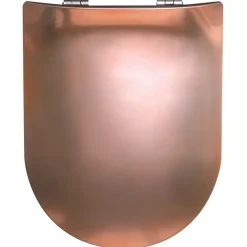 Abattant OLFA wood slim à descente assistée - Effet métal (47.5x36.5 cm - Cuivre)