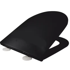 Abattant pour wc déclipsable flat noir