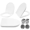 Abattant REA Uf Duroplast Flat White Carlo Carter White