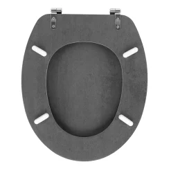 Abattant wc - Effet béton (46x37 cm - Gris)