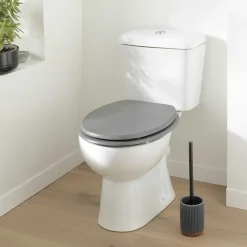 Abattant wc - Effet béton (46x37 cm - Gris)