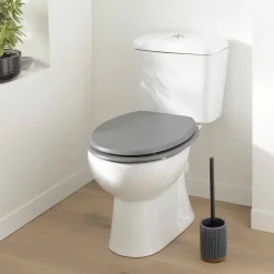 Abattant wc - Effet béton (46x37 cm - Gris)
