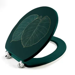 Abattant WC 37.5 x 46 cm en MDF imprimé Jade