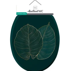 Abattant WC 37.5 x 46 cm en MDF imprimé Jade