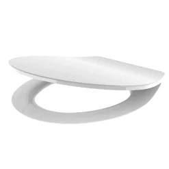 Abattant WC Allibert Slimeo en Thermodur coloris blanc brillant avec frein de chute