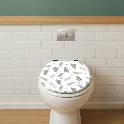 Abattant WC avec frein de chute, coloris vert, Levasseur Garden