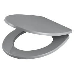 Abattant WC avec frein de fermeture, gris, GoodHome Morava