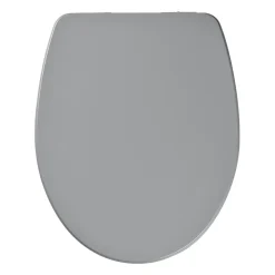 Abattant WC avec frein de fermeture, gris, GoodHome Morava