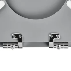 Abattant WC avec frein de fermeture, gris, GoodHome Morava