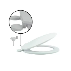 Abattant wc Blanc Charnières PS MSV