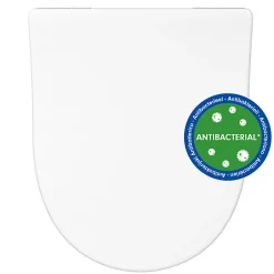 Abattant WC blanc brillant D-Shape Bemis