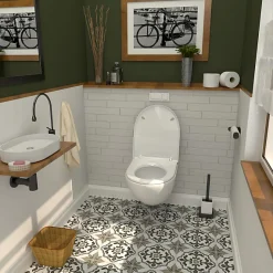Abattant WC blanc brillant D-Shape Bemis