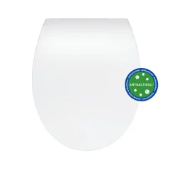 Abattant WC blanc brillant Slim Bemis
