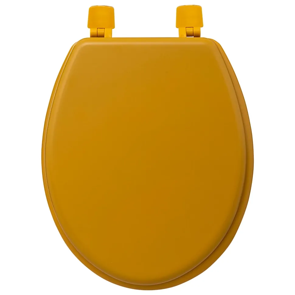 Abattant WC coloris jaune moutarde à fermeture standard, 5Five Colors