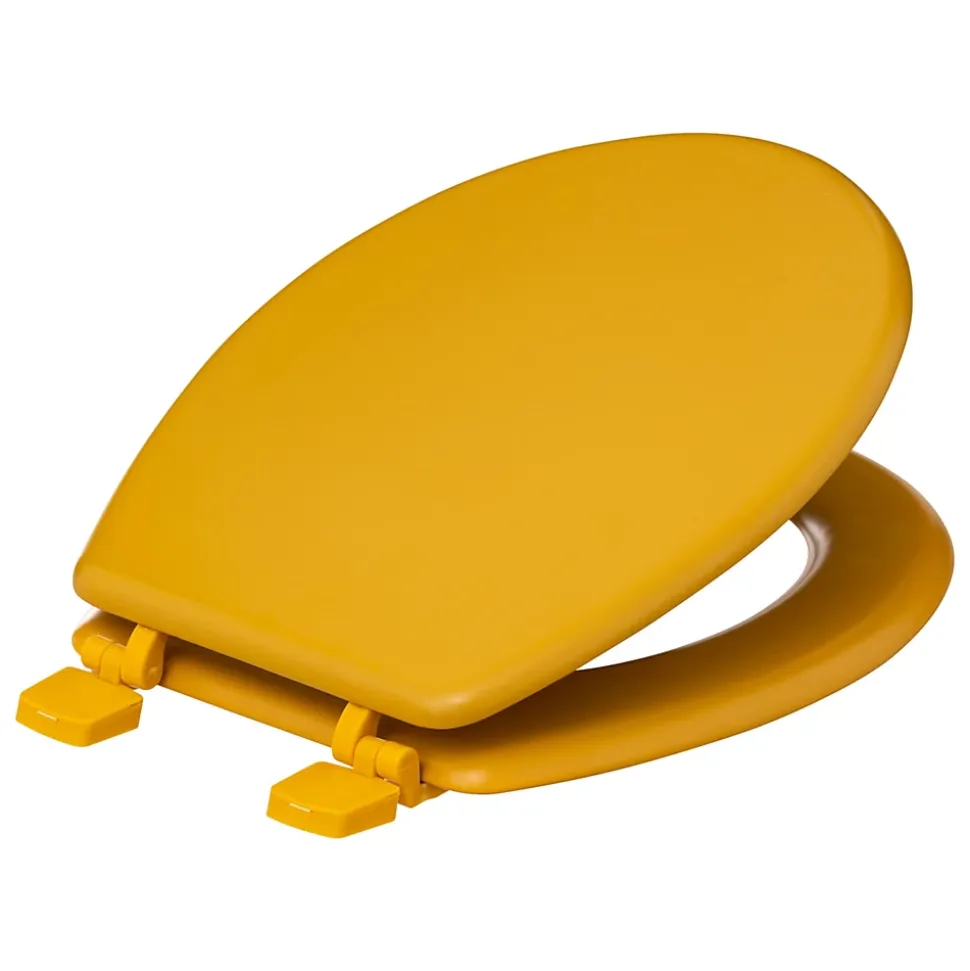 Abattant WC coloris jaune moutarde à fermeture standard, 5Five Colors