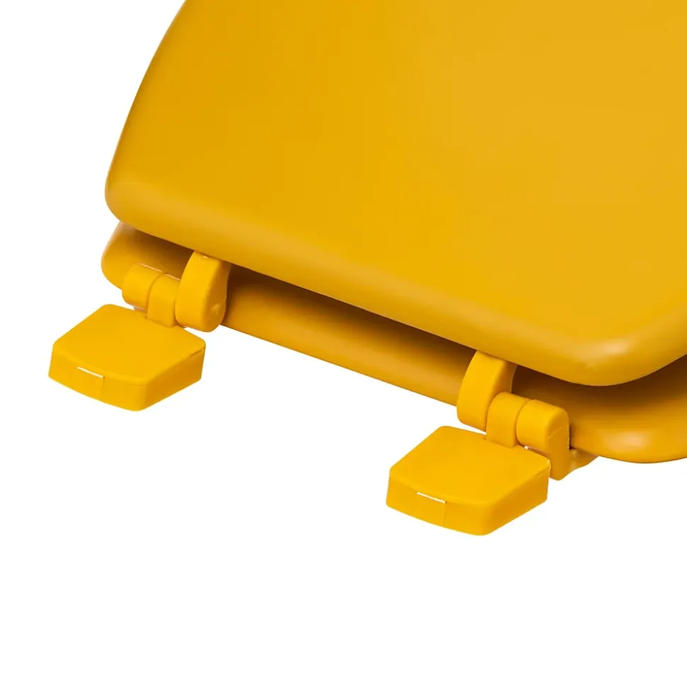 Abattant WC coloris jaune moutarde à fermeture standard, 5Five Colors