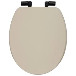 Abattant WC coloris lin à fermeture ralentie, 5Five Onyx