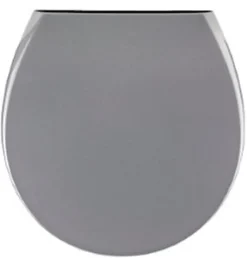 Abattant WC déclipsable avec frein de chute gris, MTK Versagrit