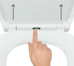 Abattant WC Diani avec frein de chute blanc GoodHome