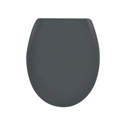 Abattant wc EASY CLIP Thermo Dur Gris Charnières Inox Spirella