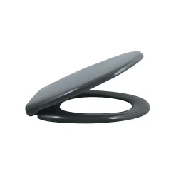 Abattant wc EASY CLIP Thermo Dur Gris Charnières Inox Spirella