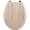 Abattant WC effet bois clair à fermeture standard, 5Five