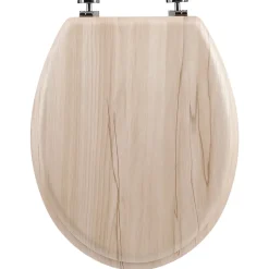 Abattant WC effet bois clair à fermeture standard, 5Five