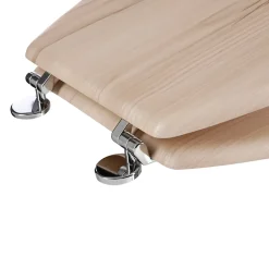 Abattant WC effet bois clair à fermeture standard, 5Five