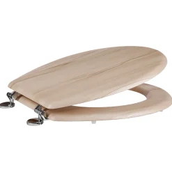 Abattant WC effet bois clair à fermeture standard, 5Five