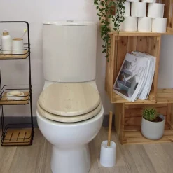 Abattant WC effet bois 43x36x4cm
