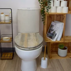Abattant WC effet bois 45x36x4cm