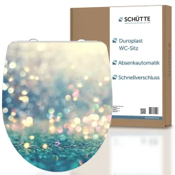 Abattant WC en duroplast gloss MAGIC LIGHT avec frein de chute Turquoise