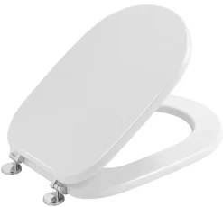 Abattant Wc En Finition Blanche Avec Charnières En Métal - Sintesi