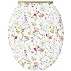 Abattant wc en mdf flore soft close