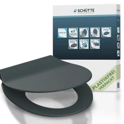 Abattant WC extra fin en duroplast SLIM avec frein de chute Anthracite