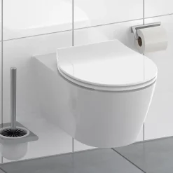 Abattant WC extra fin en duroplast SLIM avec frein de chute Blanc