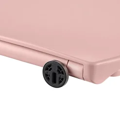Abattant WC GoodHome Diani coloris rose en duraplast avec frein de chute