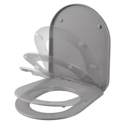 Abattant WC GoodHome duroplast Tanaro gris